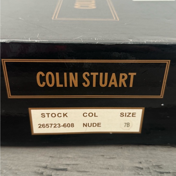 BNIB Colin Stuart Mesh Floral Booties/Heels in Nude, Size 7 - Picture 5 of 6